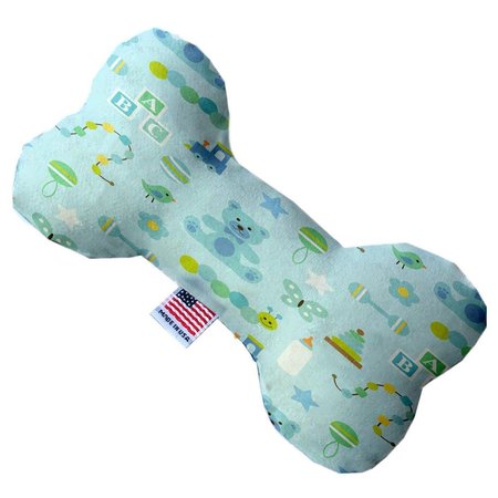 MIRAGE PET PRODUCTS Little Boy Blue Canvas Bone Dog Toy 8 in. 1194-CTYBN8
